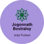 Business logo of jogonnath Bostraloy