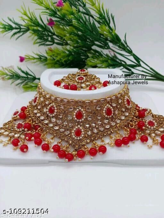 Alloy chokar jewellery set  uploaded by Shree Saraswati faishion on 12/25/2022
