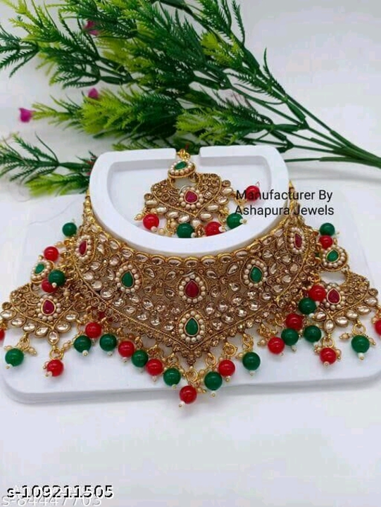 Alloy chokar jewellery se uploaded by Shree Saraswati faishion on 12/25/2022