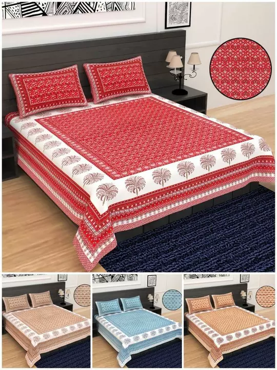 Bedsheets with Pillow cover  uploaded by Arihant Handloom  on 5/29/2024