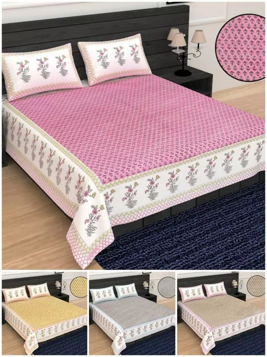 Bedsheets with Pillow cover  uploaded by Arihant Handloom  on 5/20/2024