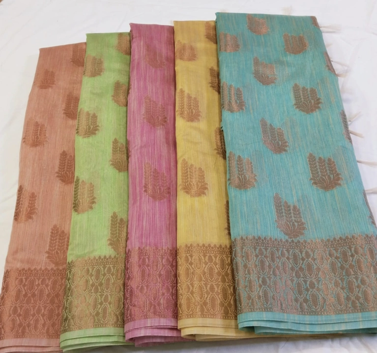 Tasar silk sarees uploaded by business on 12/25/2022