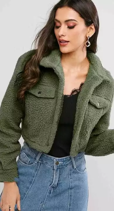 Girls'crop woollen jacket  uploaded by Kinza enterprises on 12/25/2022