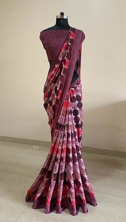 Georgette saree  uploaded by business on 2/5/2021