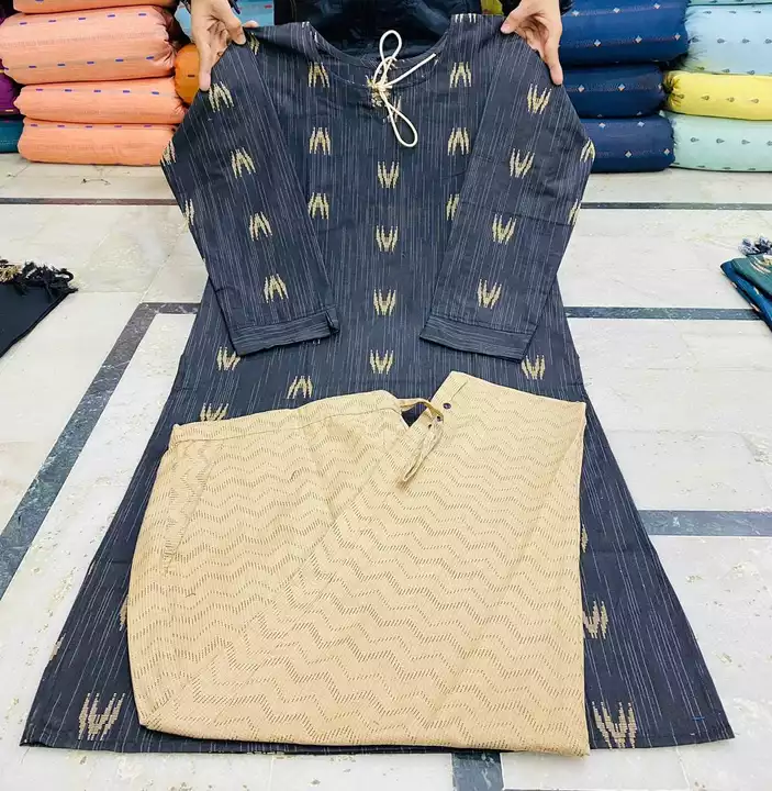 Khadi kurti with pant  uploaded by business on 12/25/2022