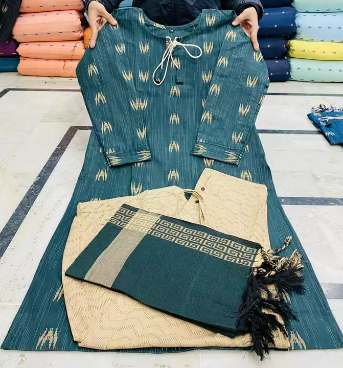 Khadi kurti with pant  uploaded by AS Collection on 12/25/2022
