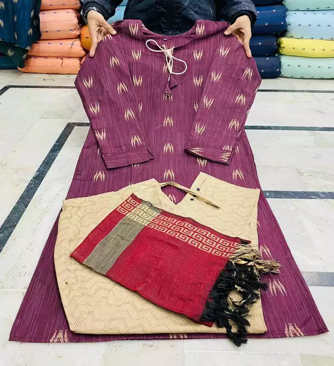 Khadi kurti with pant  uploaded by AS Collection on 12/25/2022