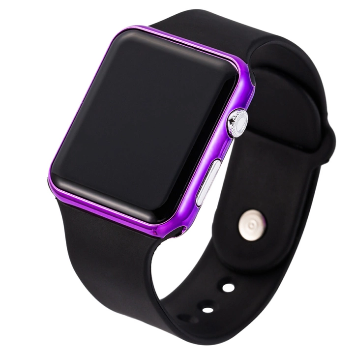 Square Metallic LED watch uploaded by business on 12/25/2022
