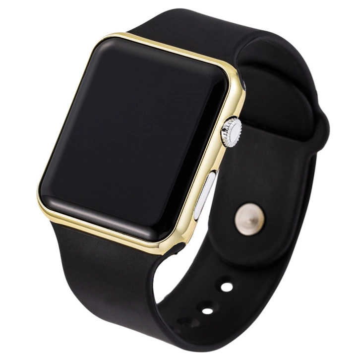 Square Metallic LED watch uploaded by business on 12/25/2022