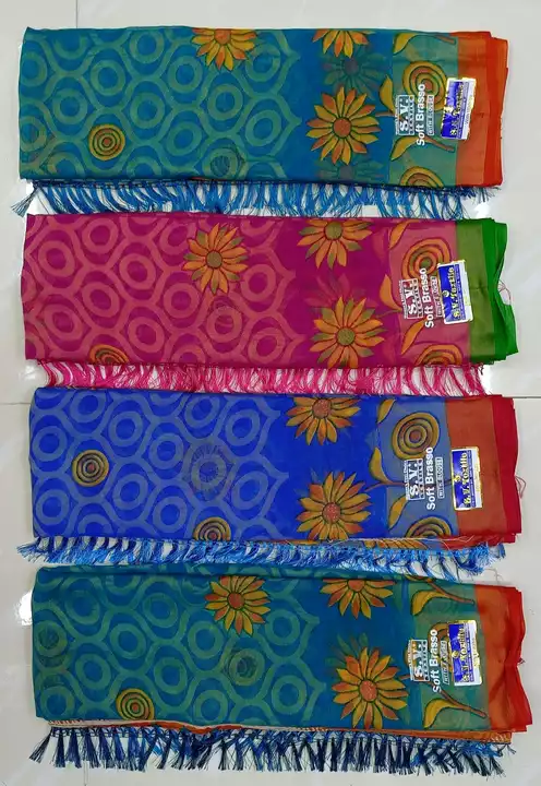 Post image Chiffon brasso sarees
450+$ each
Whatsapp no 7397024541
Minimum 2 piece order
