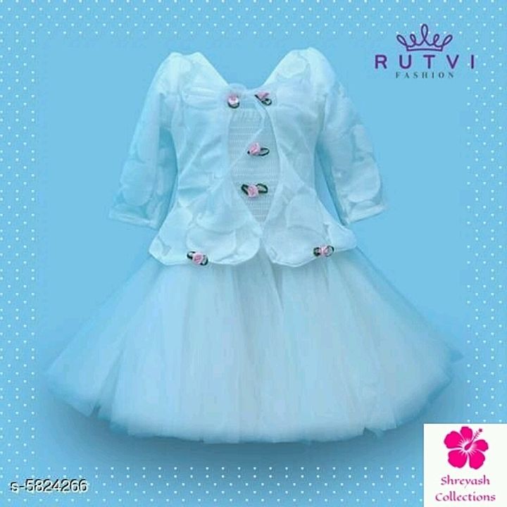 Trendy Kids Girls Frocks 

Fabric: Mesh 
Sleeve Length: Variable ([Product Dependent) 
Pattern: Prin uploaded by business on 7/4/2020