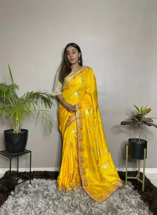 Beautiful Gotta Patti Dola silk saree  uploaded by business on 12/25/2022