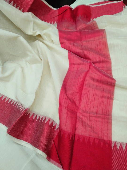 Cotton slub sarees( RED ) uploaded by H.M. Haroon textiles on 12/25/2022