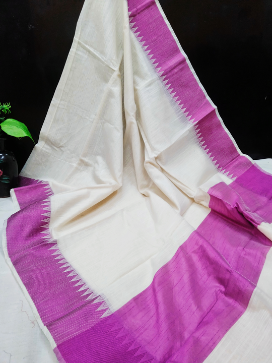 Cotton slub sarees ( MAJENTA) uploaded by H.M. Haroon textiles on 12/25/2022