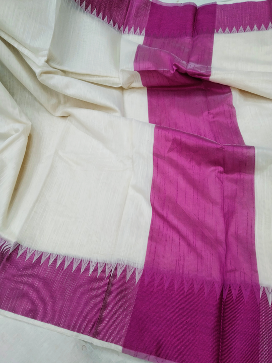 Cotton slub sarees ( MAJENTA) uploaded by H.M. Haroon textiles on 12/25/2022
