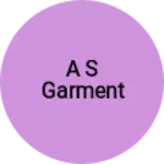 Business logo of A s garment