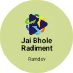 Business logo of Jai bhole radiment garment