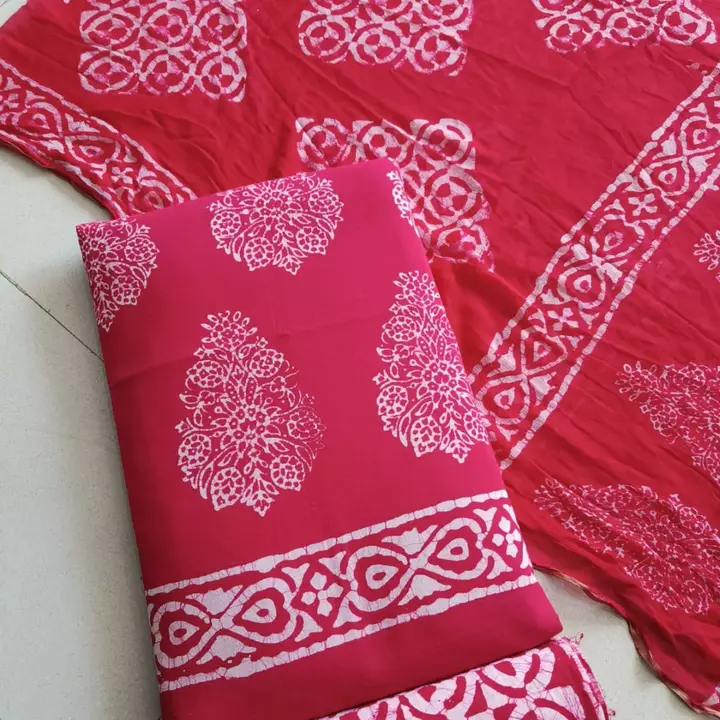 *Hand Block Batik Print Cotton Fabric Suits* uploaded by Mumtaz batik Prints on 5/18/2024