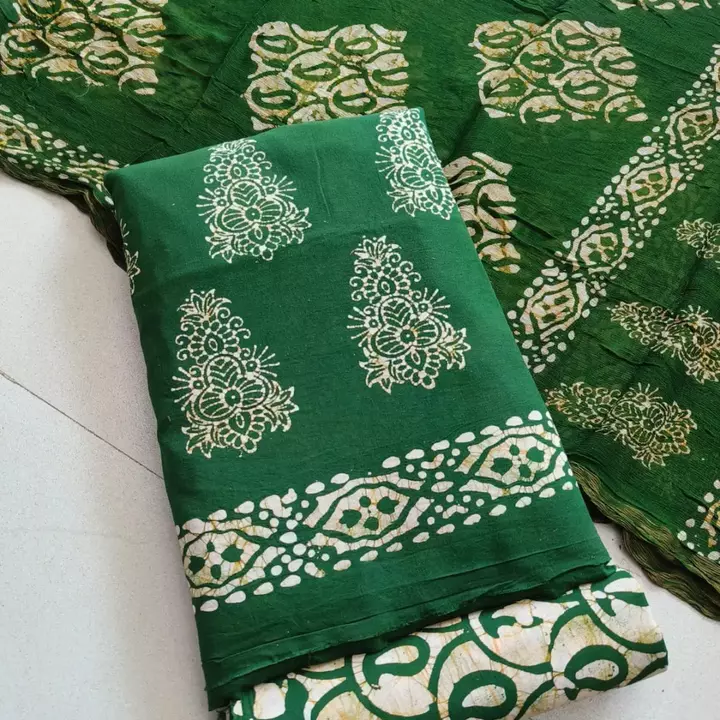 *Hand Block Batik Print Cotton Fabric Suits* uploaded by Mumtaz batik Prints on 5/29/2024