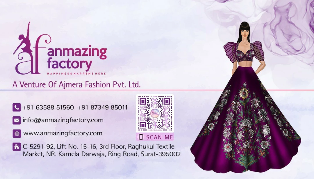 Visiting card store images of Anmazing Factory