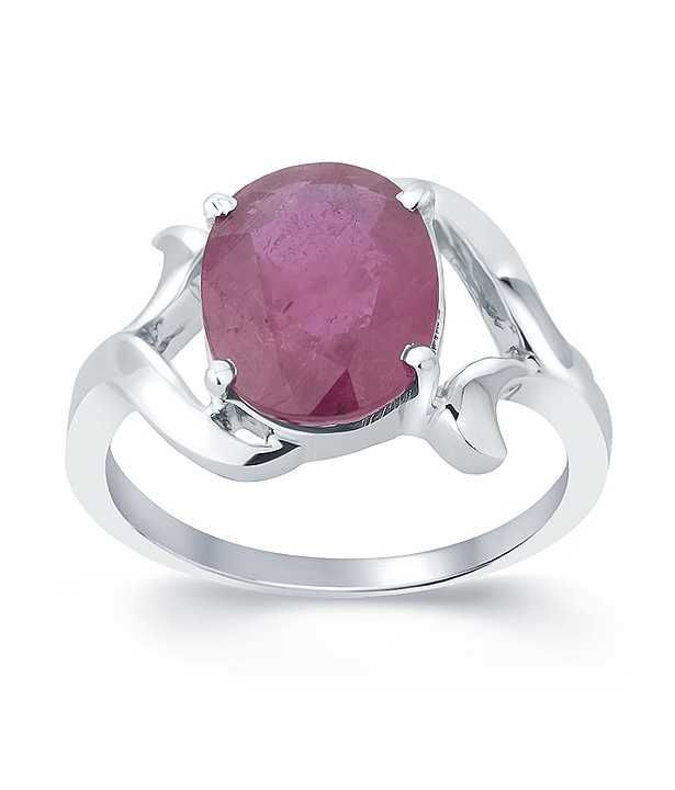 Ruby Authentic Gemstone Silver Ring. uploaded by business on 2/5/2021