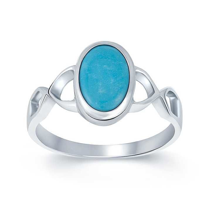 Firoza Authentic Gemstone Silver Ring. uploaded by RoomiGems on 2/5/2021