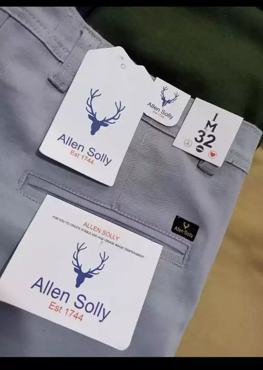 *BRAND :-  ALLEN SOLLY*

*FABRIC :-  CHINA BONDING ORIGINAL*

*Size :-  28-30-32-34-36*

*Colour :-  uploaded by Kavya Garments on 12/26/2022