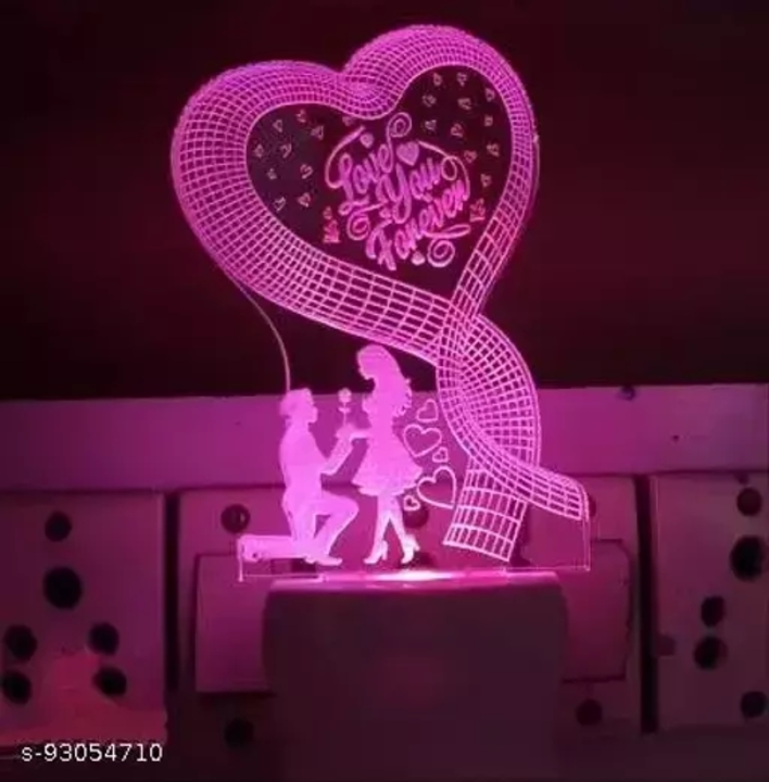 3D Stylist LOVE HEART SHAPE  Night Lamp with 7 Color Changing Light for Gift,for Bedroom, livingroom uploaded by business on 12/26/2022