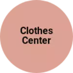 Business logo of Clothes center