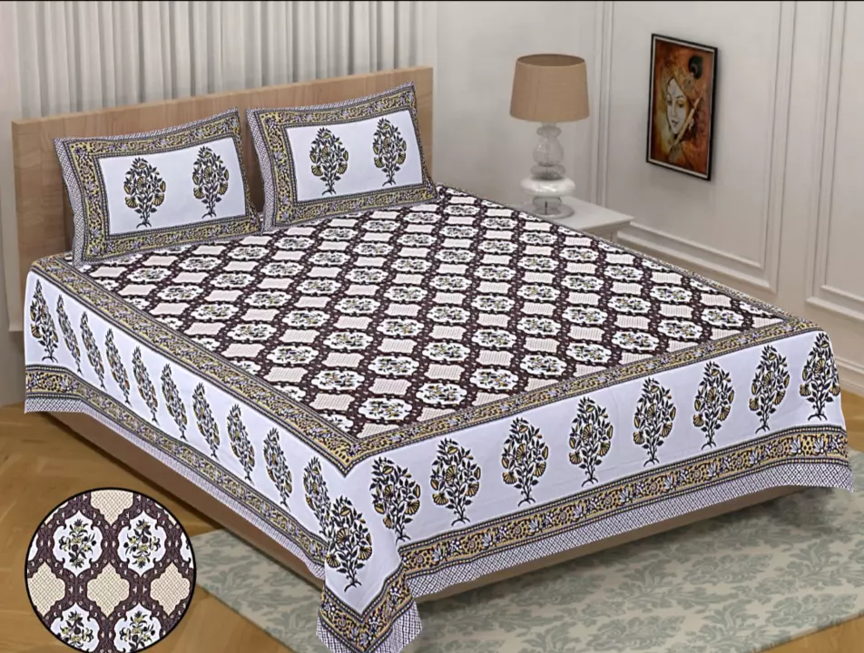 Double bed sheets  uploaded by Shreya Enterprises on 12/26/2022
