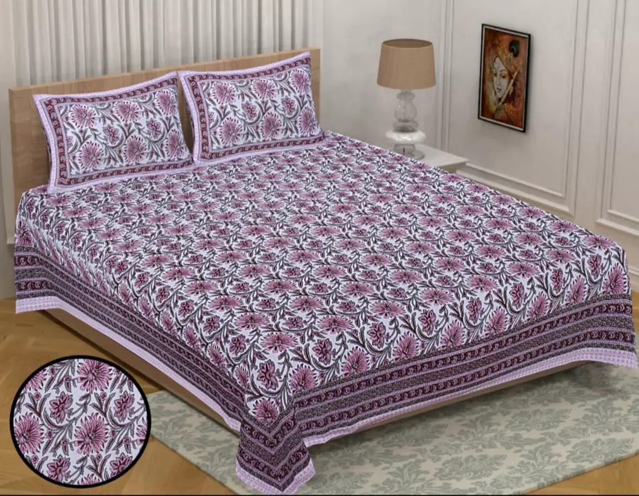 Double bed sheets  uploaded by Shreya Enterprises on 12/26/2022