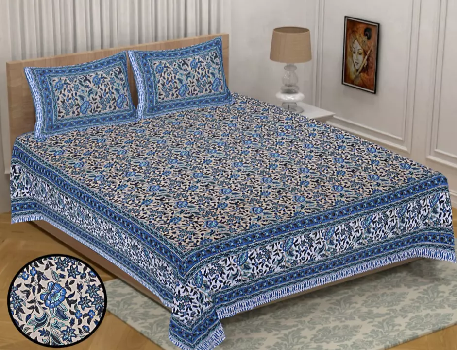 Double bed sheets  uploaded by Shreya Enterprises on 5/29/2024