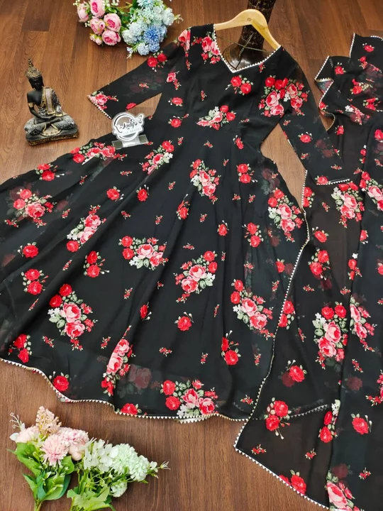 *X lady launching 🌸🌺flower 🌹 maxy gown with Dupatta*

*D. No:- Black rose 🌹 *
🌺🌺🌺🌺🌺🌺🌺
For uploaded by SN creations on 12/26/2022