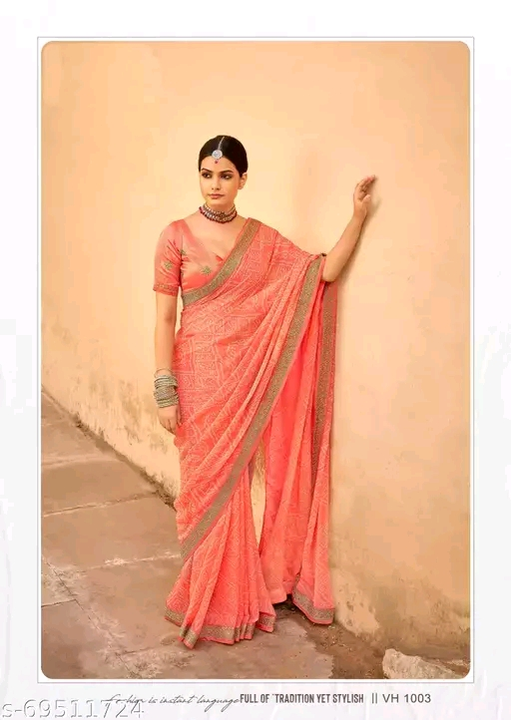 Georgette Bandhani Sarees uploaded by Shopping Mart  on 12/26/2022