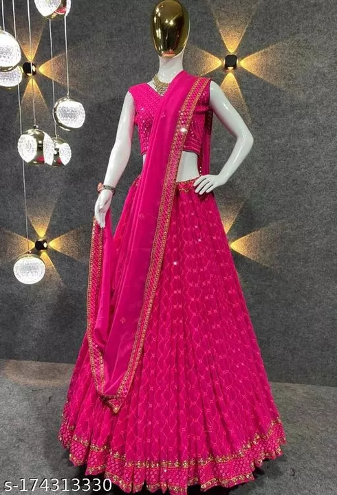 Credebs  Embroidered Attractive Party Wear Silk Lehenga choli uploaded by Shopping Mart  on 12/26/2022