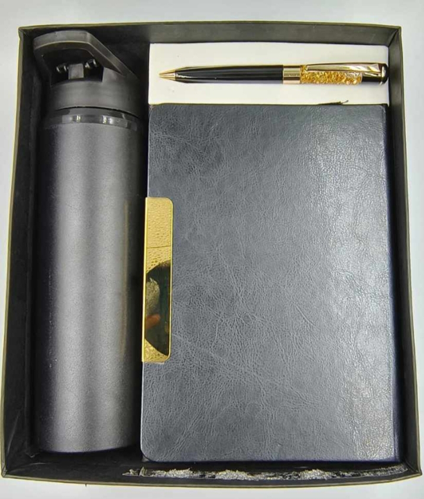 Product image with price: Rs. 355, ID: printed-copper-bottle-pen-and-diary-gift-set-8300fdf2