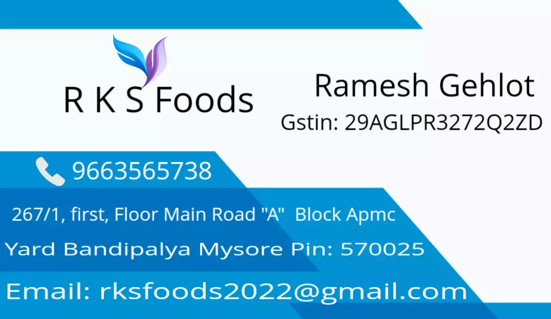 Visiting card store images of R K S Masala
