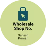 Business logo of Wholesale shop no. 156
