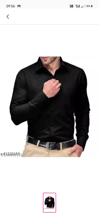 Trendy black shirt for men  uploaded by business on 12/27/2022