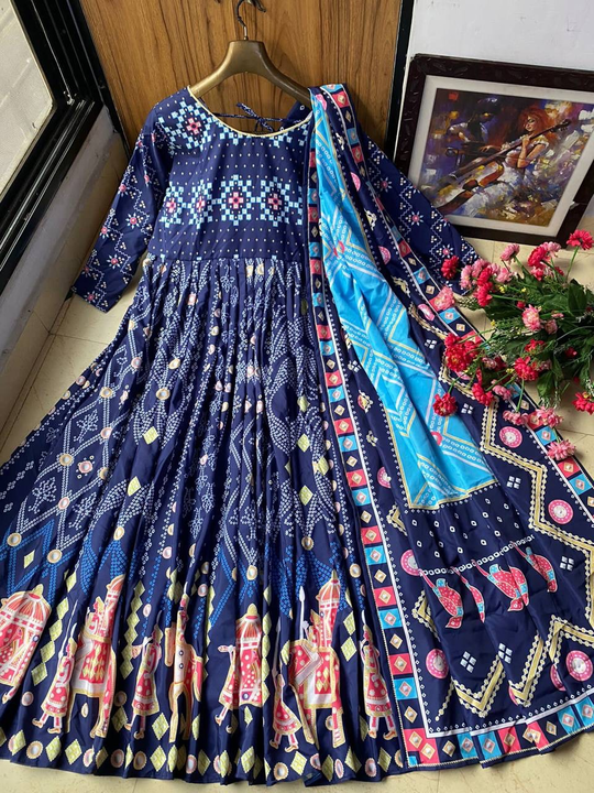 Presenting boutique anarkali gown uploaded by Swastik creation on 12/27/2022