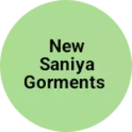 Business logo of New saniya gorments