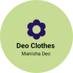 Business logo of Deo clothes