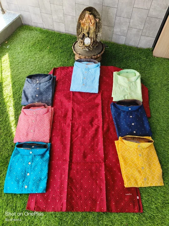 *Kurta 3.0*

_Festival Special Kurta-pyjama Set_

*Fabric:* Silk Jequard 
Both side pocket 

*Pyjama uploaded by SN creations on 12/27/2022