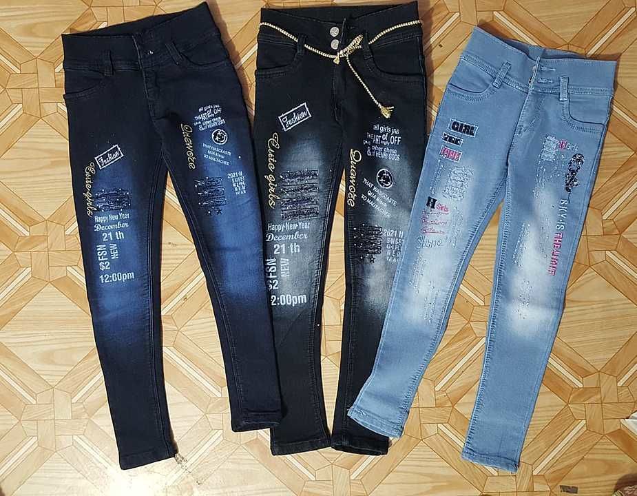 Girls jeans uploaded by Ikon jeans on 2/6/2021