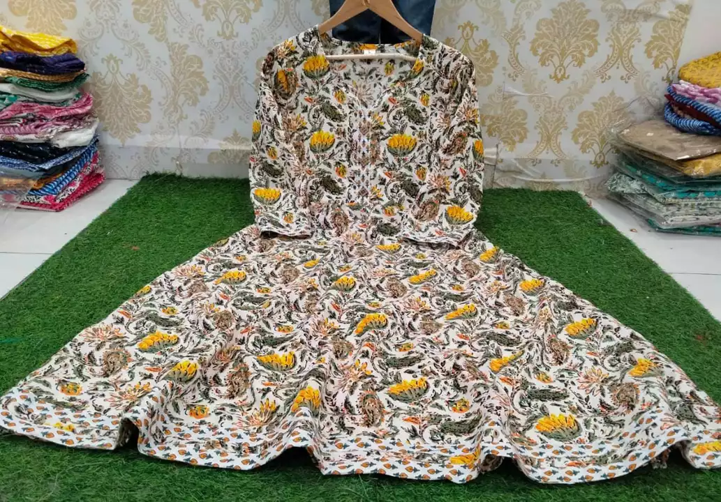 Pure cotton anarkali  uploaded by business on 12/27/2022