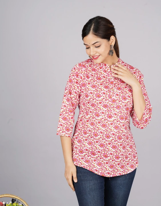 Aleexa outlet women pure cotton printed top uploaded by ALEEXA OUTLET on 12/27/2022