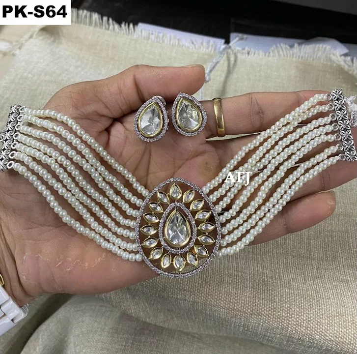 *Cash On Delivery Available*



Premium Quality *REAL KUNDAN* Choker Set Awesome Design* With Earri uploaded by SN creations on 12/27/2022