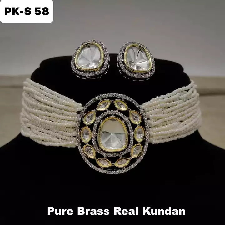  *Cash On Delivery Available*



Premium Quality Pure Brass Real Kundan Choker Set High Gold Plating uploaded by SN creations on 12/27/2022