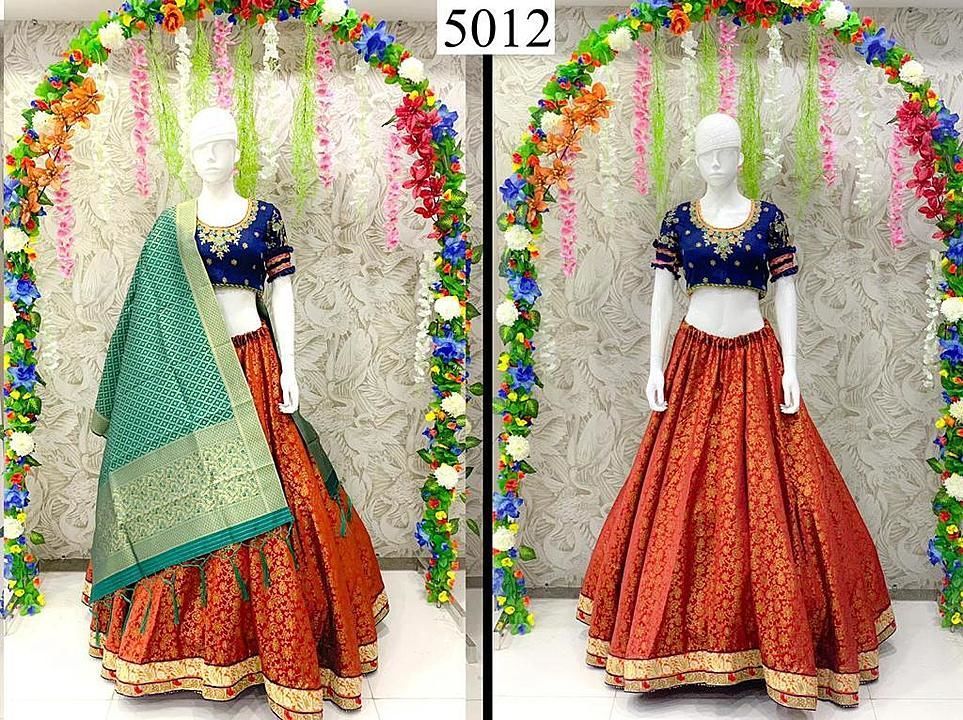 Post image 🦚 *Banarasi Lehangas Choli*🦚
=======================
     🦚 *Peafowl Vol-65* 🦚
=======================
*Febric Details Attached*
=======================
*Single &amp; Multiple Available*
=======================
*Rate 1800/- * All Are Same Rate
=======================
*Lehangas Fabric=Banarasi silk*
*Choli fabric=Phantom silk*
*Dupatta Fabric=Banarasi silk*
*Work-Resham &amp; Zari &amp; Embroidery*
=========================
*1-Pise Weight-1.5 Kg*
*Size-Up to 42 Bust and waist*
=========================
Ready to Shipping • World Wide 🚩
*This is a Original Product*
*Photo-Shoot Product.*✔
=========================
Dispatch = Ready to ship 🚢@