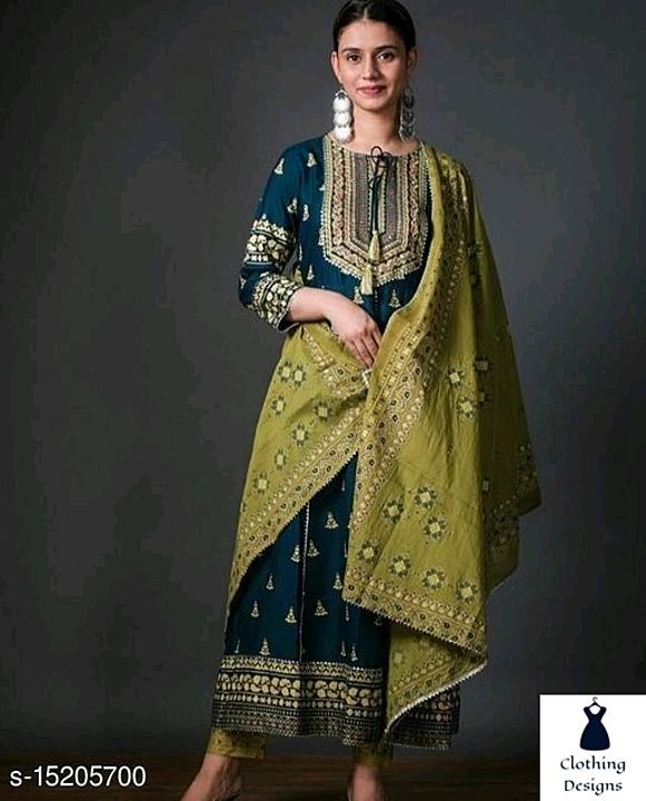Post image Banita Attractive Women Kurta Sets...
Rayon Kurta 
Three Quarter Sleeves 
With Palazzos 
999/- 
M
Dm for Orders